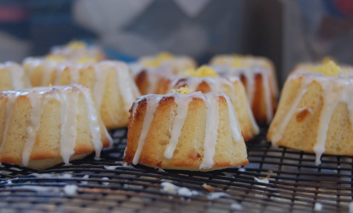 Lemon Bundt cakes