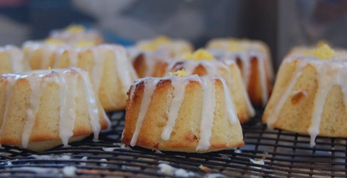 Lemon Bundt cakes